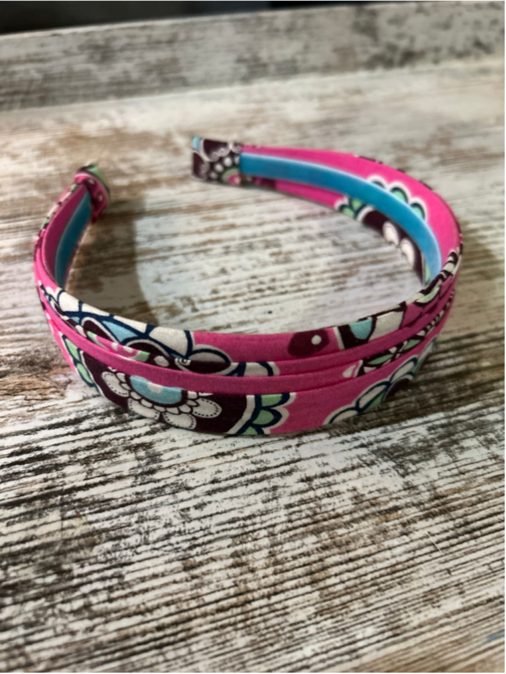 Women's Vera Bradley Floral Headband One Size Pink Blue